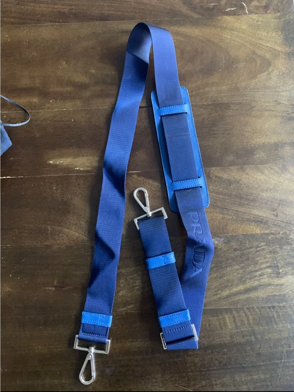 Prada Blue Saffiano Laptop briefcase